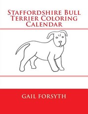 Staffordshire Bull Terrier Coloring Calendar