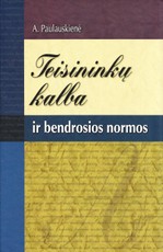 Teisininkų kalba ir bendrosios normos