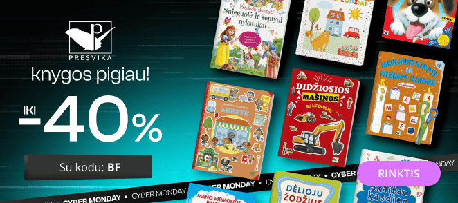 Leidyklos PRESVIKA knygoms iki -40% extra nuolaidos!