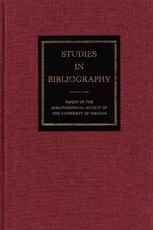 Studies in Bibliography