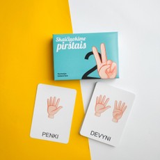 Skaičiuokime pirštais. Lavinamųjų kortelių rinkinys