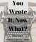 You Wrote It, Now What?