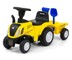 Vaikiškas važiuojamas traktorius New Holland T7, geltonas