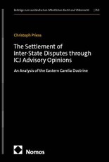 The Settlement of Inter-State Disputes through ICJ Advisory Opinions
