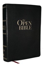 The Open Bible: Read and Discover the Bible for Yourself (Kjv, Black Leathersoft, Red Letter, Comfort Print)