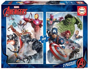 2 dėlionės (puzzle) 2x500 AVENGERS