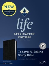 KJV Life Application Study Bible, Third Edition (Red Letter, Bonded Leather, Black, Indexed)