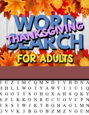 Thanksgiving Word Search For Adults