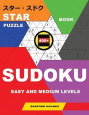 Star Book Puzzle 400+ Sudoku. Easy and Medium Levels.