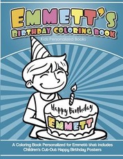 Emmett's Birthday Coloring Book Kids Personalized Books