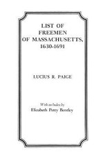 List of Freemen of Massachusetts, 1630-1691