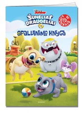 Šuneliai draugeliai. Spalvinimo knyga