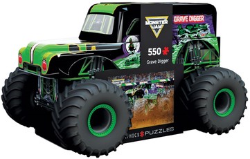 Dėlionė „Monster Jam“, metalinėje dėžutėje, 550 detalių