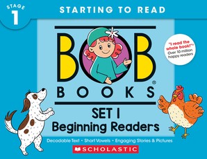 Bob Books - Set 1: Beginning Readers Hardcover Bind-Up Phonics, Ages 4 and Up, Kindergarten (Stage 1: Starting to Read)