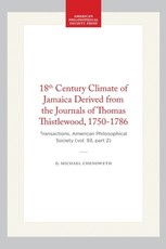 18th Century Climate of Jamaica Derived from the Journals of Thomas Thistlewood, 1750-1786