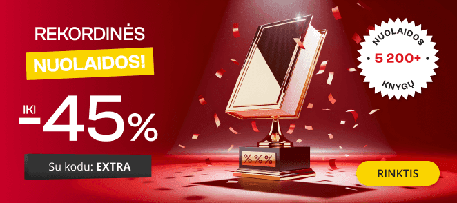 REKORDINĖS NUOLAIDOS knygoms iki -45% extra nuolaidos!
