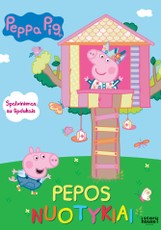 Pepos nuotykiai. Spalvinimas su lipdukais
