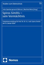 Spiros Simitis ¿ sein Vermächtnis