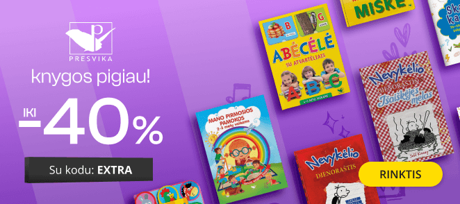 Leidyklos PRESVIKA knygoms iki -40% extra nuolaidos!
