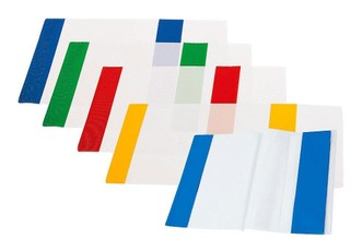 Aplankalai su regul spalvotais kraštais A4 5vnt.