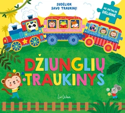 Džiunglių traukinys. Dėlionių knygelė