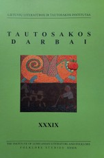 Tautosakos darbai XXXIX
