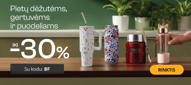 Termopuodeliams ir pietų dėžutėms - extra nuolaidos iki -30%