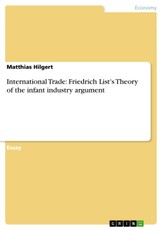 International Trade: Friedrich List's Theory of the infant industry argument