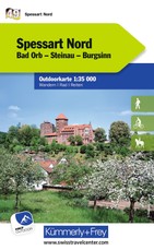 Spessart Nord Bad Orb, Steinau, Burgsinn Nr. 49 Outdoorkarte Deutschland 1:35 000