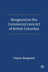 Bangsund on the Commercial Liens Act of British Columbia