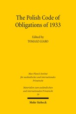 The Polish Code of Obligations of 1933