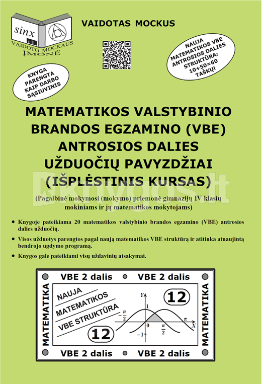 Matematikos Valstybinio Brandos Egzamino (VBE) antrosios dalies ...