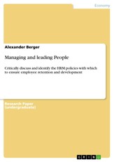 Managing and leading People