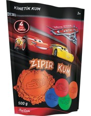 Oranžinės spalvos kinetinis smėlis 500g.