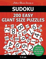 Sudoku 200 Easy Giant Size Puzzles To Keep Your Brain Active For Hours