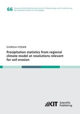 Precipitation statistics from regional climate model at resolutions relevant for soil erosion