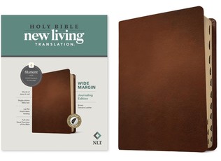 NLT Wide Margin Bible, Filament Enabled Edition (Red Letter, Genuine Leather, Brown, Indexed)