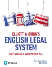 Elliott & Quinn's English Legal System
