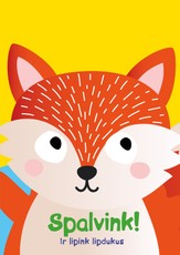 Spalvink ir lipink lipdukus. Lapė