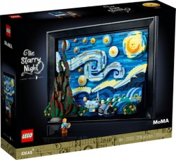 Bricks Ideas 21333 Vincentas van Gogas - Žvaigždėta naktis Vincento van Gogo.