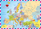 Žemėlapis - atvirlaiškis „Aš myliu Europą“