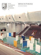 Menas ir publika. Acta Academiae Artium Vilnensis 74 knyga