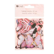 Lipdukai DRUGELIAI 40vnt margi