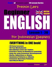 Preston Lee's Beginner English Lesson 1 - 20 For Indonesian Speakers (British)
