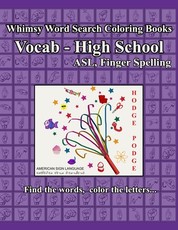 Whimsy Word Search, Vocab High School, ASL