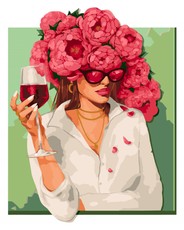 Tapyba pagal skaičius: ŽYDINTI NUOTAIKA Kira Corporal 40x50 dėžutėje