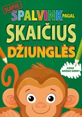 Džiunglės. Spalvink pagal skaičius
