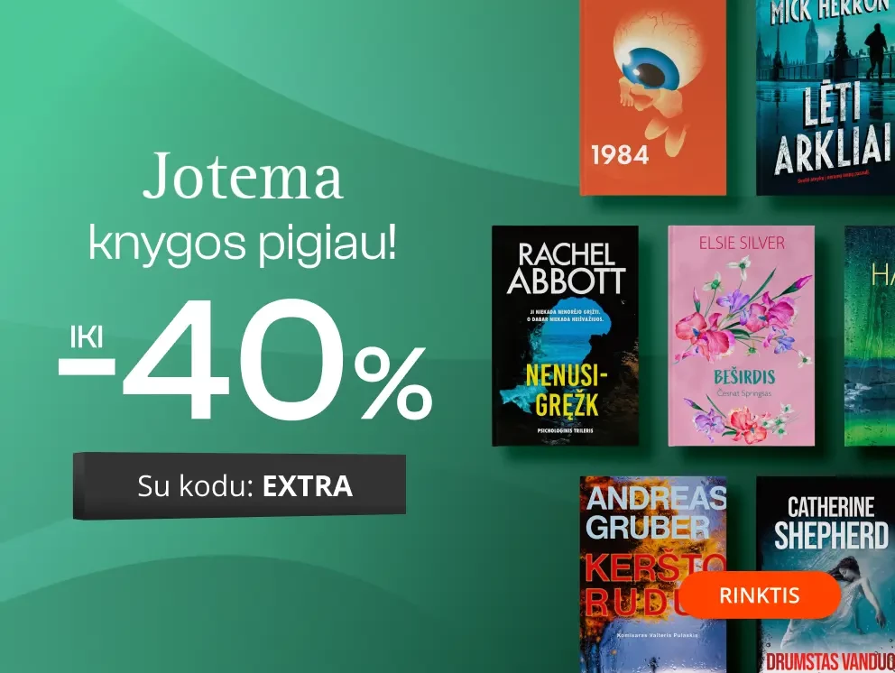 Leidyklos JOTEMA knygoms iki -40% extra nuolaidos!