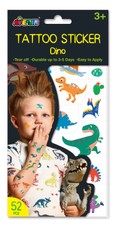 AVENIR Priklijuojamos tatuiruotės „Dinozaurai“