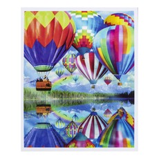 Tapyba pagal skaičius „Oro balionai“, su akriliniais dažais
